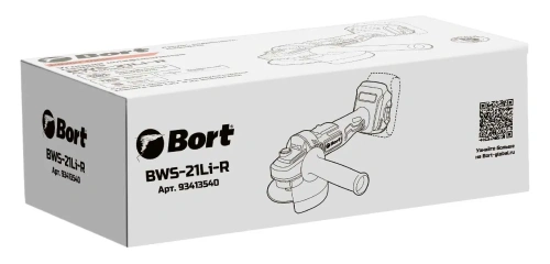 Угловая шлифмашина (болгарка) Bort BWS-21Li-R (без АКБ) (93413540) — фото, купить в Минске с доставкой по Беларуси — 360shop.by