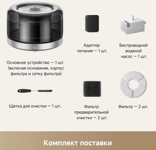 Умная поилка для животных Trouver WF20 Pro (PWB10A) — фото, купить в Минске с доставкой по Беларуси — 360shop.by