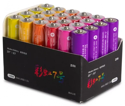 Батарейка ZMI Rainbow ZI7 AAA 24 шт. AA724 Colors — фото, купить в Минске с доставкой по Беларуси — 360shop.by