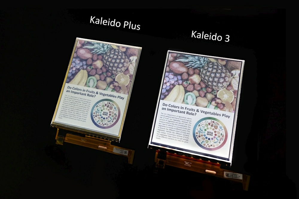 Электронная книга PocketBook 743K3 InkPad Color 3 – сравнение изображения Kaleido Plus vs. Kaleido 3